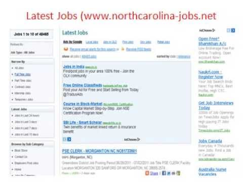 North Carolina Jobs | Jobs in North Carolina | North Carolina State Jobs - YouTube