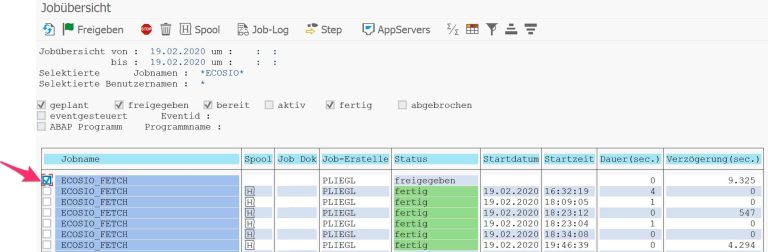 Einrichten und Verwalten automatischer SAP-Jobs - ecosio | ICIB Information
